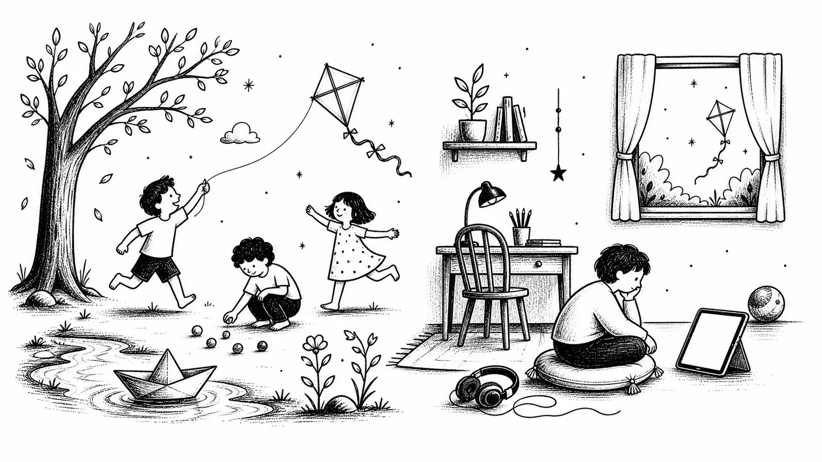 childhood then vs now