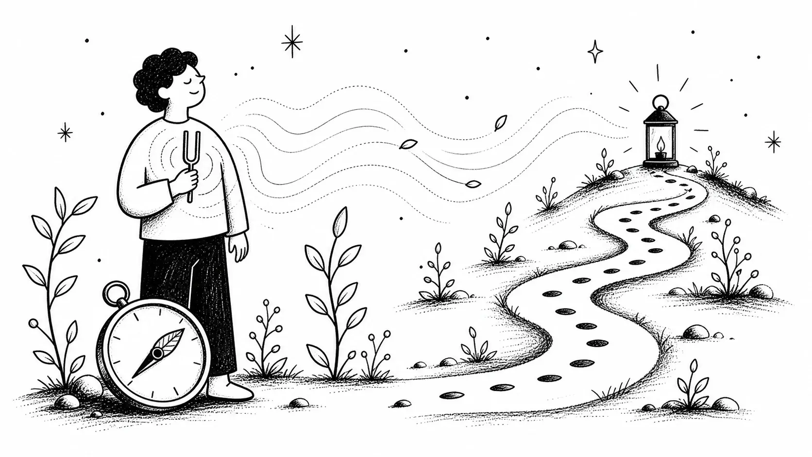 Editorial illustration for the article "5 Reasons Why You Should Always Trust Your Vibes" in Spirituality, Mindfulness & Inner Awareness.